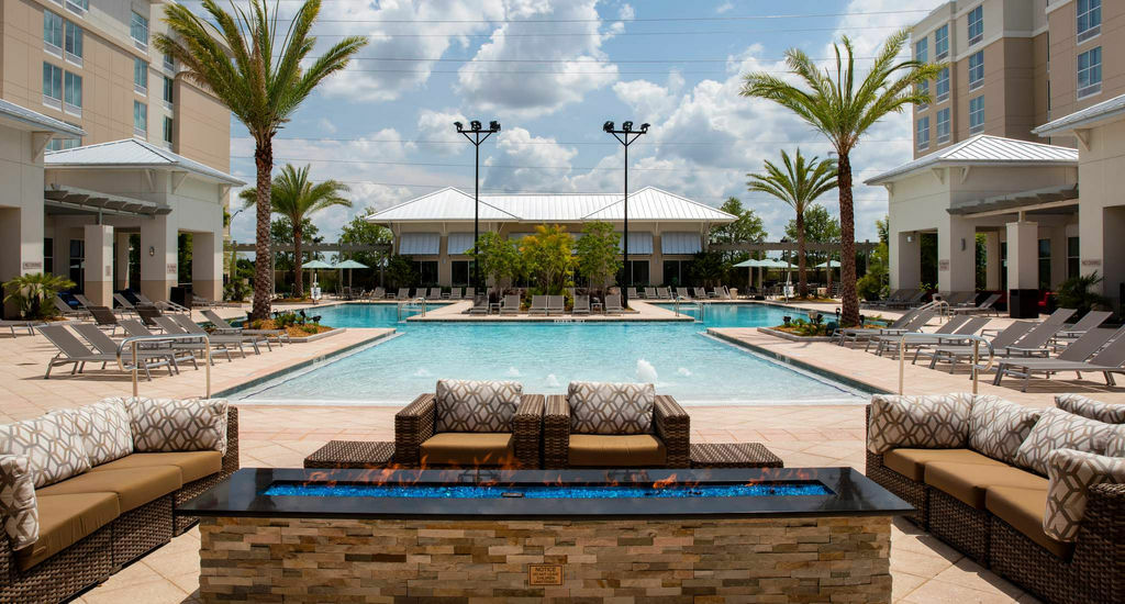 Towneplace Suites Orlando At Flamingo Crossings Town Center/Western Entrance Bay Lake Exterior foto